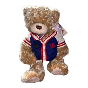 Build A Bear 2002 Teddy Bear Centennial IV 17" Plush Tags Medal Baseball Outfit